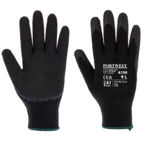 Portwest Classic Grip Glove - Latex - A150 - Black