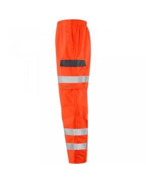 LEO L07 Westleigh - Hi-Vis Ecoviz 10K Performance Breathable Overtrousers - Orange