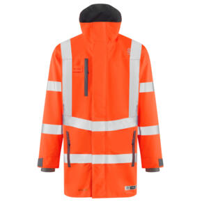 Leo A07 Eastleigh - EcoViz 10K Performance Breathable Anorak - Orange