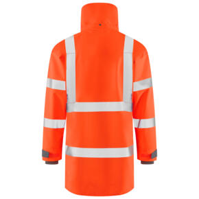 Leo A07 Eastleigh - EcoViz 10K Performance Breathable Anorak - Orange